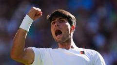 Alcaraz avoids Fognini shock after fan taken ill