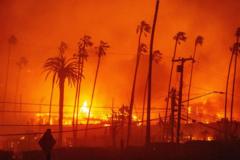 Watch: Smoke billows over LA as houses engulfed in fire