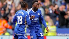 Leicester go top with narrow win over West Brom