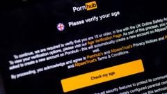 Pornhub says UK visitors down 77% since age checks came in