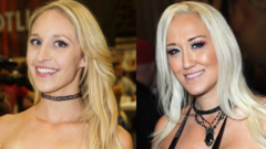 Adult perfomers Ginger Banks (left) and Alana Evans (right)