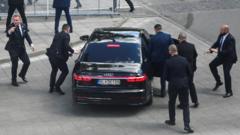 'A bullet hole and a bloodstain' - At the Slovakia PM shooting site