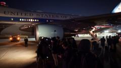 'Minor electrical issue' on Air Force One delays Trump Davos visit