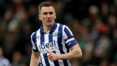 West Brom captain Wallace sidelined by injury