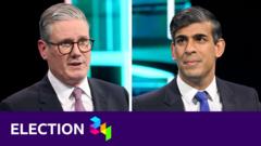 Rishi Sunak and Keir Starmer clash on tax and NHS in head-to-head debate