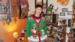 Nostalgic mum fills home with more than 1,000 retro Christmas decorations