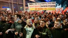 Протест в Афинах