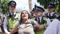Police arrest 474 people at Palestine Action ban protest