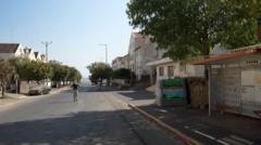 Buses but no passengers - BBC visits deserted Israeli town that borders Lebanon