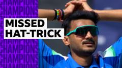 'He can't believe it!' - Rohit drop denies Axar hat-trick