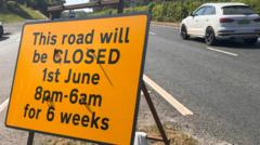 Roadworks along major city route to last six weeks