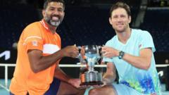 Bopanna, 43, wins first men's doubles Slam at 61st attempt