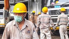 印尼莫罗瓦利某中资镍工厂工地（资料图片）