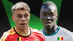 Vivez en direct le choc Belgique-Sénégal, 16es de finale du Mondial 2026