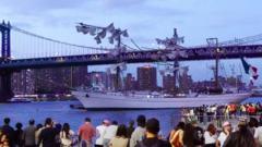 Two dead as Mexican Navy ship crashes into Brooklyn Bridge