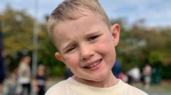 Supercars put on birthday show for five-year-old