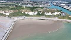 Why locals are breaking into their town's beach