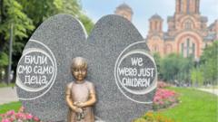 Spomenik nastradaloj deci u Tašmajdanskom parku