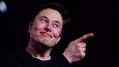 Elon Musk pointing his finger