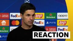 Arsenal will learn from 'painful' Champions League exit - Arteta