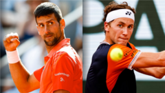 Djokovic aims to make tennis history against Ruud