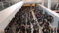 Thousands face long security queues at airports in Houston and New Orleans