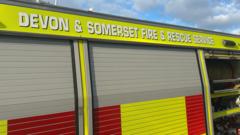 M5 carriageway closed due to lorry fire