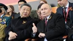 Xi shows he wants to be close to Putin - but not too close