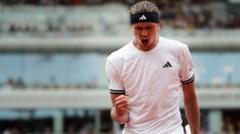 Title favourite Zverev cruises into quarter-finals