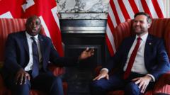 Vance and Lammy host Ukraine talks ahead of US-Russia summit
