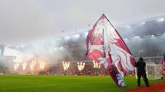 A general view inside Villa Park