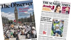 The Papers: Original 'Sound of silence' and 'Frantic Europe pushes new Ukraine plan'