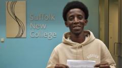 Refugee passes GCSE after fleeing war-torn Sudan