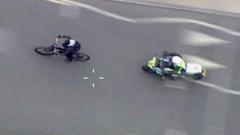 Watch: High speed chase of phone thief through central London