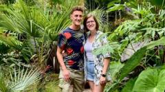 Couple turn mid-terrace garden into tropical jungle with poisonous plants