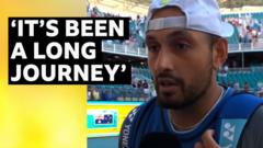 ‘Thought I’d never play again’ – Kyrgios on first ATP Tour win since 2022