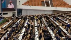 Lula diante de plenária da cúpula do G77