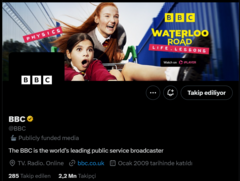 BBC'nin Twitter hesabı