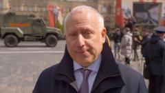 Watch: Steve Rosenberg reports from Russia's Red Square on Victory Day