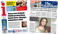 The Papers: 'Sara was failed' and 10,000 civil service jobs to be axed