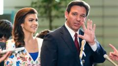 Ron DeSantis with wife Casey in Tokyo last month