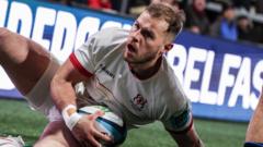 Ulster power past Dragons in Belfast URC try-fest
