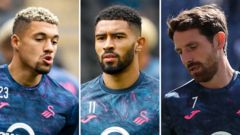 Swansea suffer Ginnelly, Allen and Wood blows