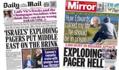 The Papers: ‘Exploding pager hell’ and ‘Middle East on brink’