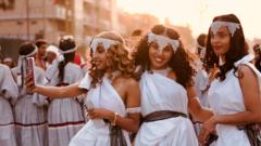 Selfies and singing as Ethiopians celebrate thanksgiving