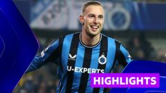 Controversial late penalty gives Club Brugge win over Atalanta