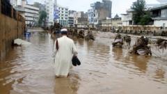 Flash floods kill more than 300 in Pakistan and Pakistan-administered Kashmir