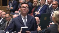 Andy Burnham sworn in as new Makerfield MP