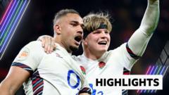 England score 10 tries to keep Six Nations title hopes alive