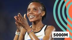 'Astonishing' Chebet narrowly misses out on 5000m world record